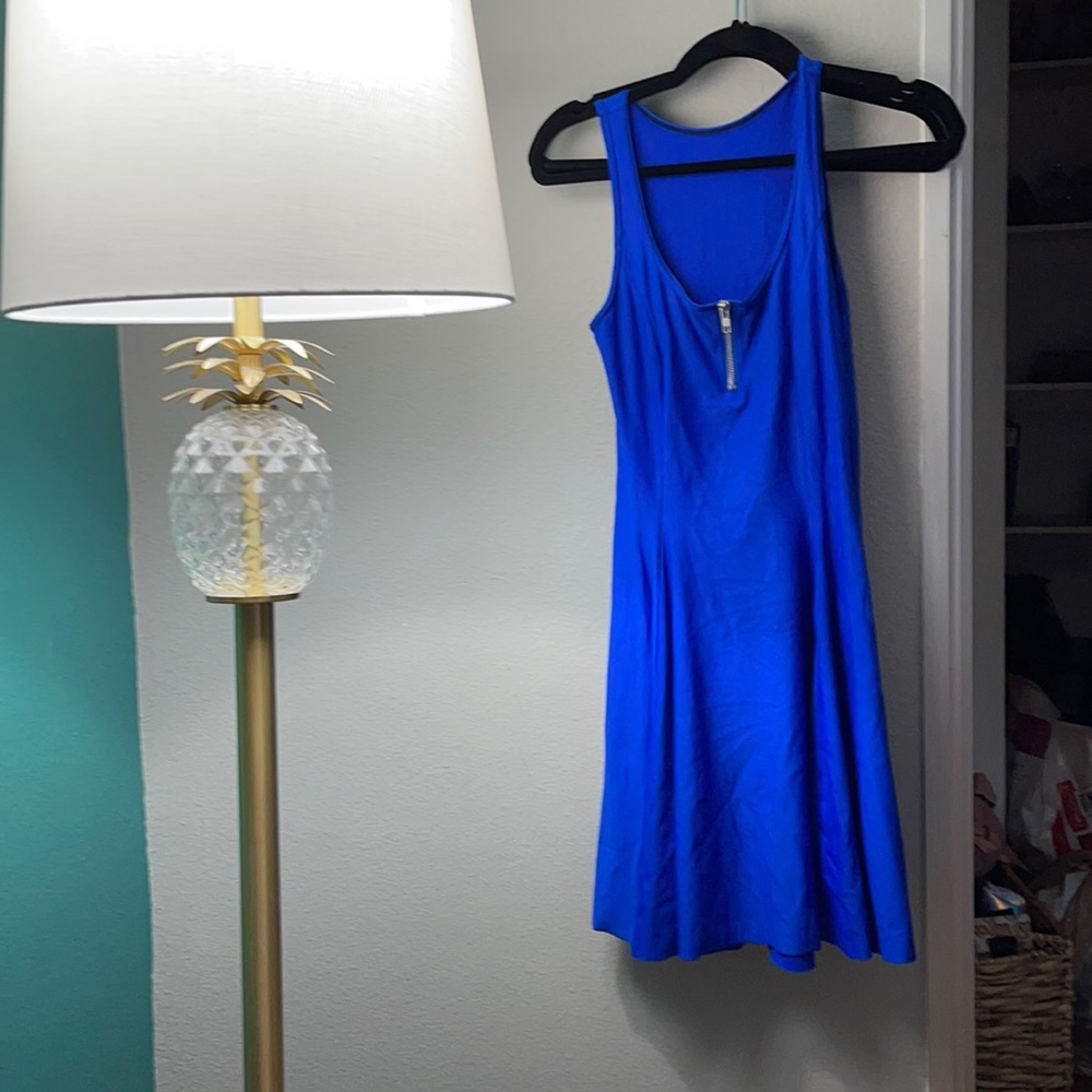 Blue skater dress
